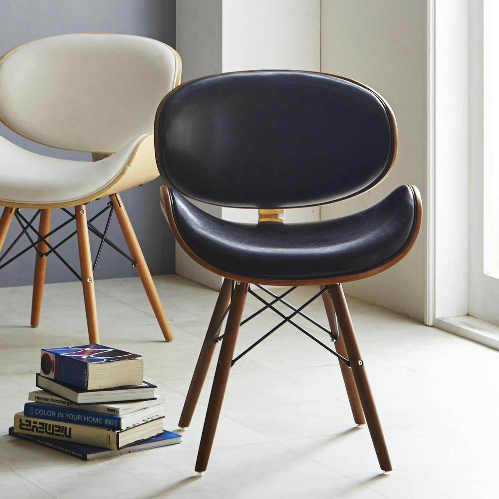 後藤家具物産 デザインチェアー ブルチーノ/ダークブラウン色