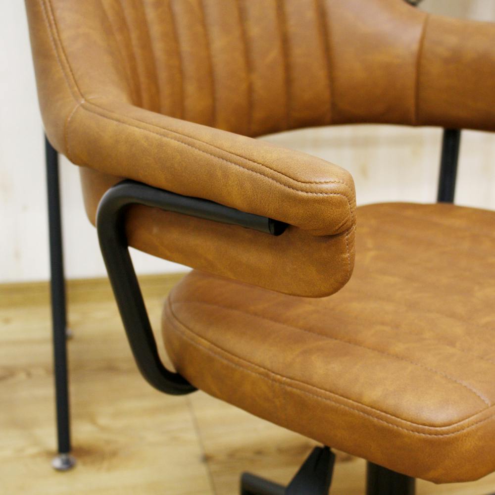 ブラウン オフィスチェア 肘掛け付き オフィスチェア 肘掛け チェアー 肘掛け付き アームレスト