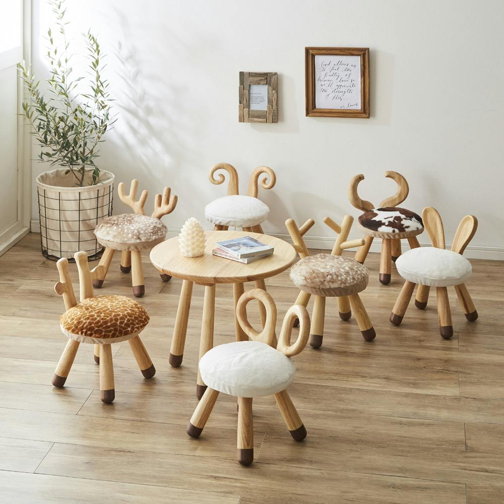 コンボチェア　新品　アイボリー COYOLI 椅子用クッション 極厚 チェアパッド 丸 四角 40Rcm