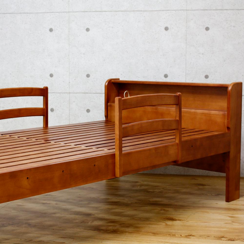 後藤家具物産 手すり付シングルベッド ルキア Size：102×218×73 軒先