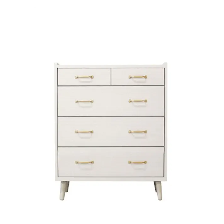 後藤家具物産 北欧風80-4ハイチェスト ガイア/ホワイト色 Size:80×39×100 軒先渡し 4571501393268 【別送品】