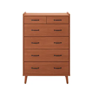 後藤家具物産 北欧風80-5ハイチェスト ガイア/チーク色 Size:80×39×120 軒先渡し 4571501393282 【別送品】