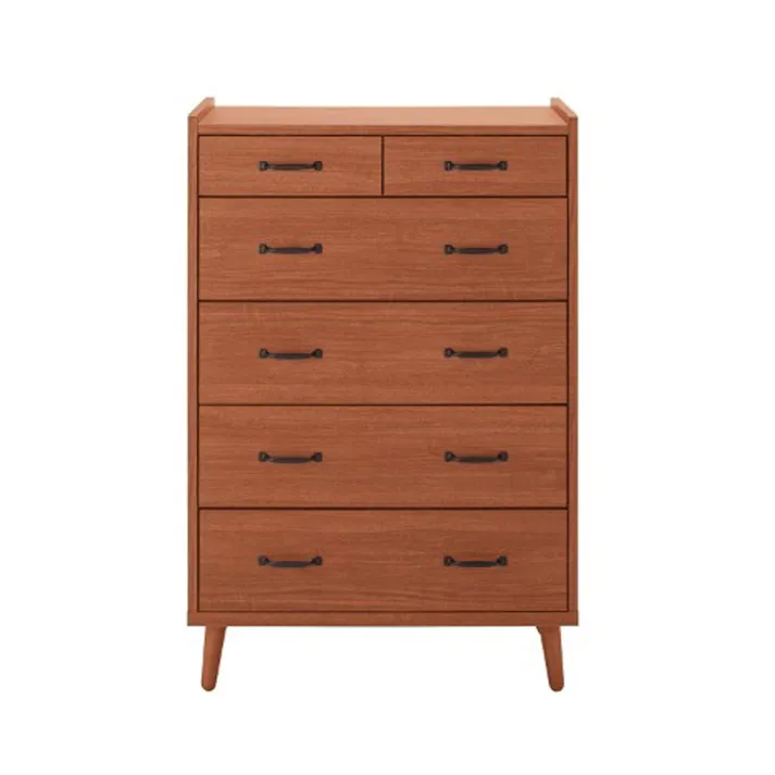 後藤家具物産 北欧風80-5ハイチェスト ガイア/チーク色 Size:80×39×120 軒先渡し 4571501393282 【別送品】