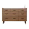 後藤家具物産 後藤家具物産株式会社 後藤家具物産 北欧風120-3ローチェスト ガイア/ウォールナット色 Size:119×39×77 軒先渡し 4571501393305 【別送品】