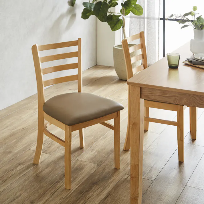 後藤家具物産 ダイニング4点セット エレン/ナチュラル色 Size:120×75×70 軒先渡し 4570133300873 【別送品】