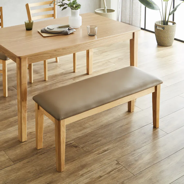 後藤家具物産 ダイニング4点セット エレン/ナチュラル色 Size:120×75×70 軒先渡し 4570133300873 【別送品】