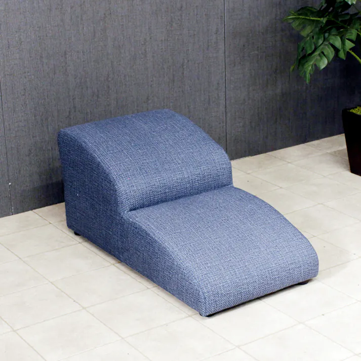 後藤家具 ワンちゃんのソファーやベッドの上り下りも楽々!2段ステップ!ブルー色! 4571501397488 軒先渡し【別送品】
