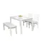 後藤家具 ダイニング4点セット!ホワイト色! 4570133301382 軒先渡し【別送品】