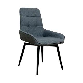 後藤家具 回転式ダイニングチェアー!2脚入!グレー色! 4570133301405 軒先渡し【別送品】