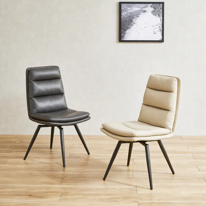 後藤家具物産 バフィー ダイニングチェアー アイボリー 46×62 DC-BF-IV 軒先渡し 4570133301696 【別送品】