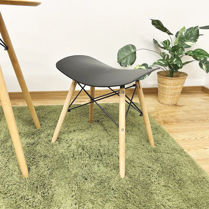 後藤家具物産 4脚入ヒップ スツール ブラック 46×34 ST-HP-BK-4 軒先渡し 4570133301894 【別送品】