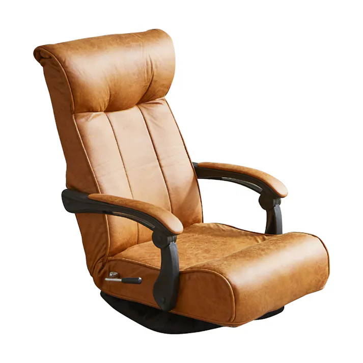 後藤家具物産 トルク 座椅子 ライトブラウン 61×66 ZA-TRK 軒先渡し 4570133302358 【別送品】