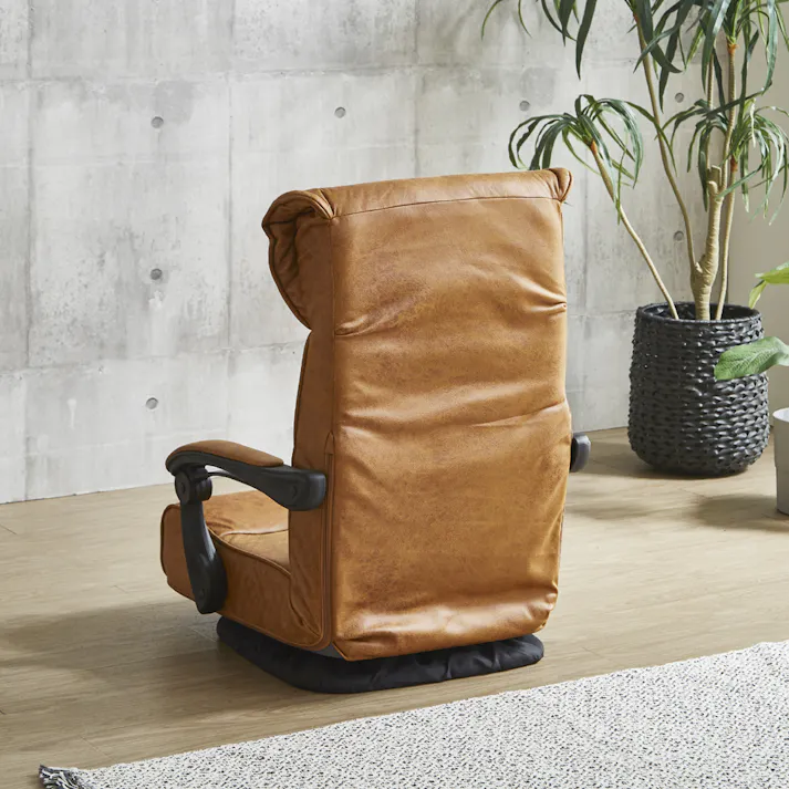 後藤家具物産 トルク 座椅子 ライトブラウン 61×66 ZA-TRK 軒先渡し 4570133302358 【別送品】