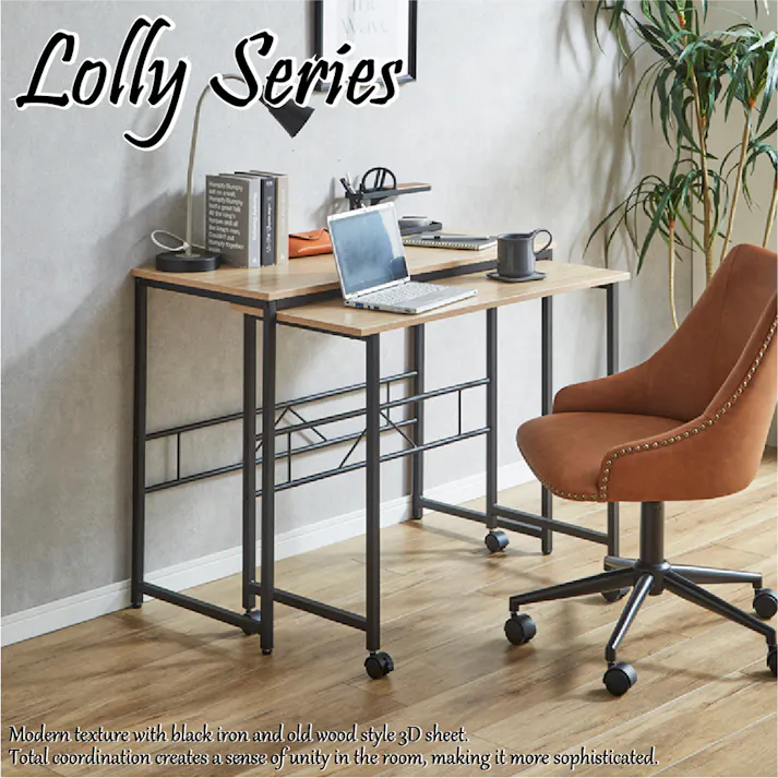 後藤家具物産 ローリーツインデスク デスク ナチュラル 90×45 KD-LOLLY-ツインデスク 軒先渡し 4570133302617 【別送品】