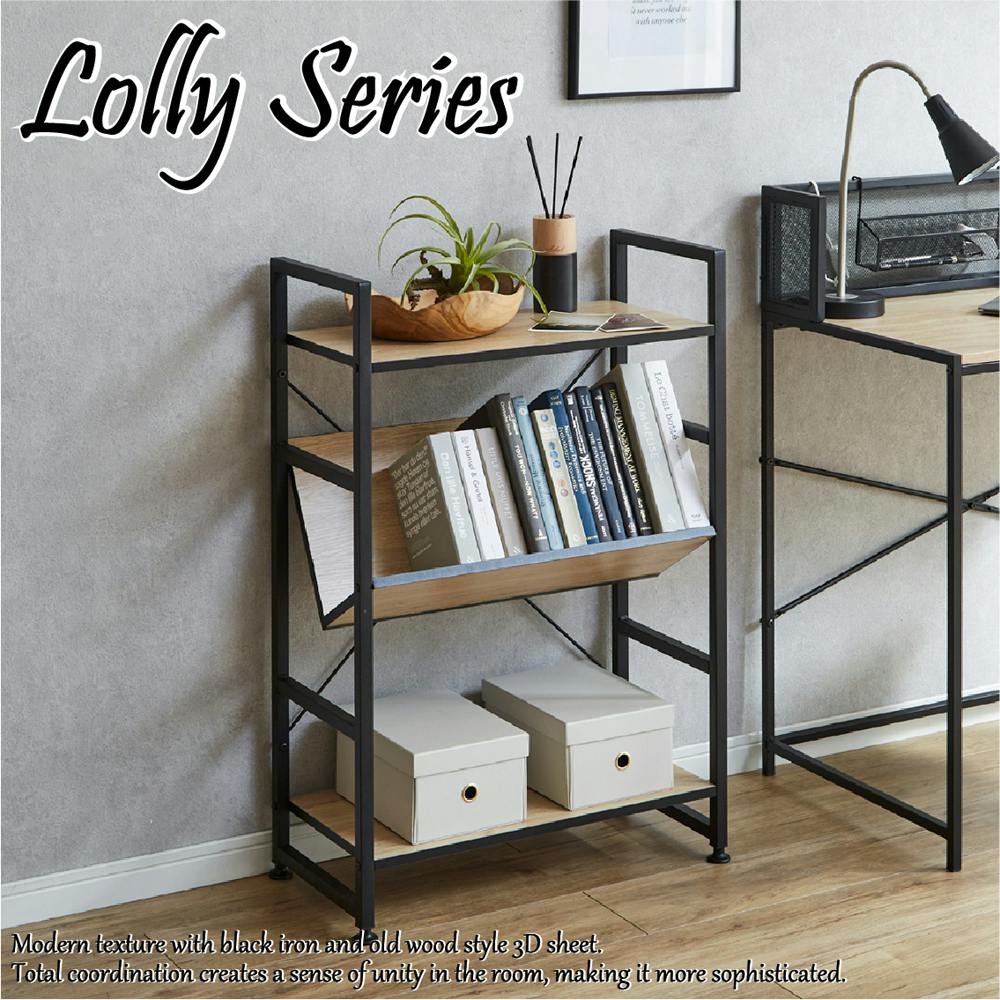 後藤家具物産 ローリー3段シェルフ ナチュラル 60×30 KD-LOLLY-3段