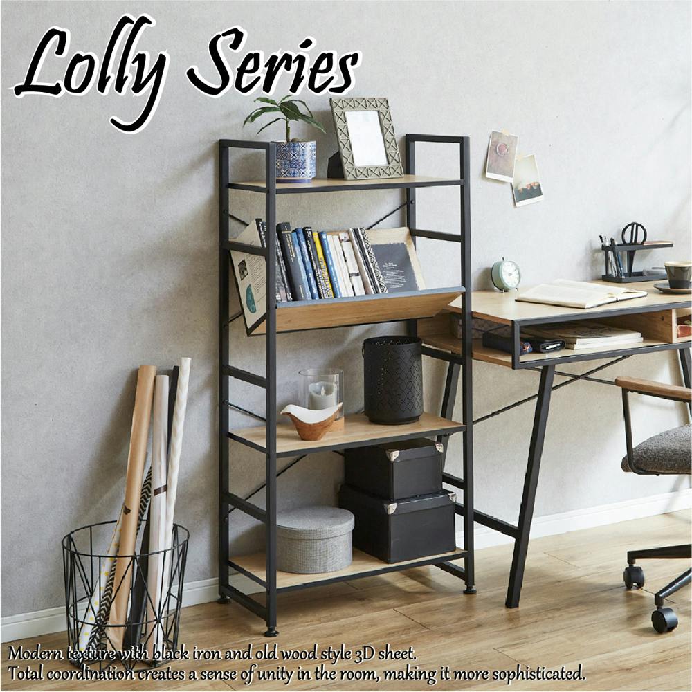 後藤家具物産 ローリー4段シェルフ ナチュラル 60×30 KD-LOLLY-4段
