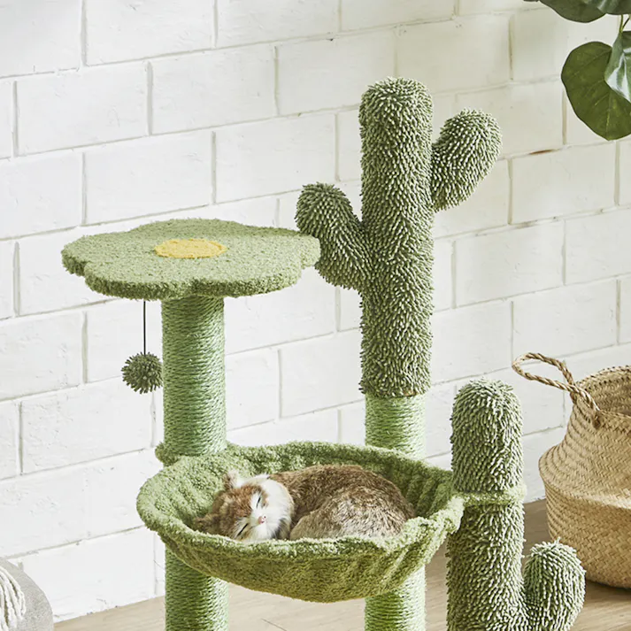 後藤家具物産 サボテン キャットタワー 49×49×83 CAT-TW-STN 軒先渡し 4570133302549 【別送品】