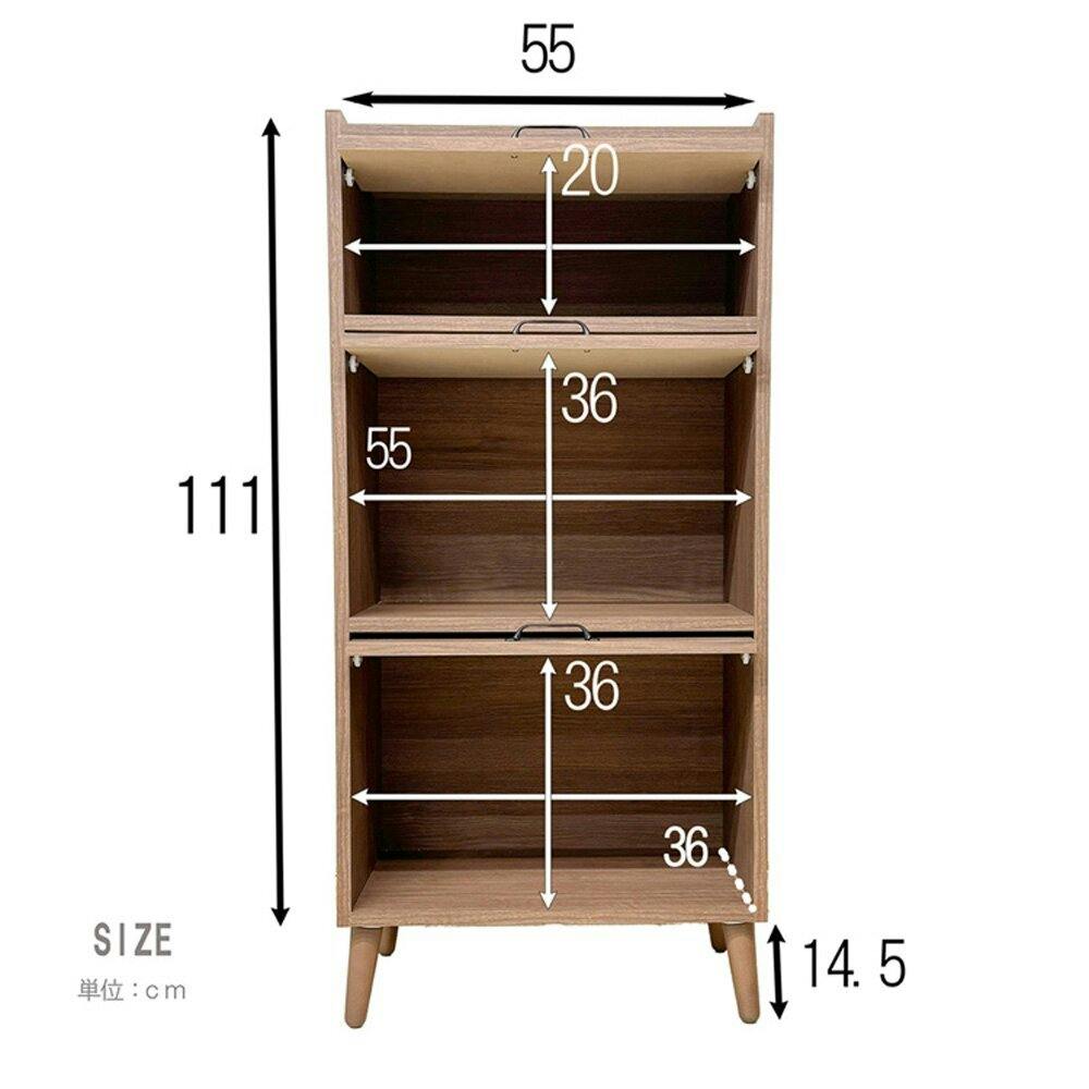 後藤家具物産 ガイア 60キャビネット ホワイト 60×40 CN-GY-W60