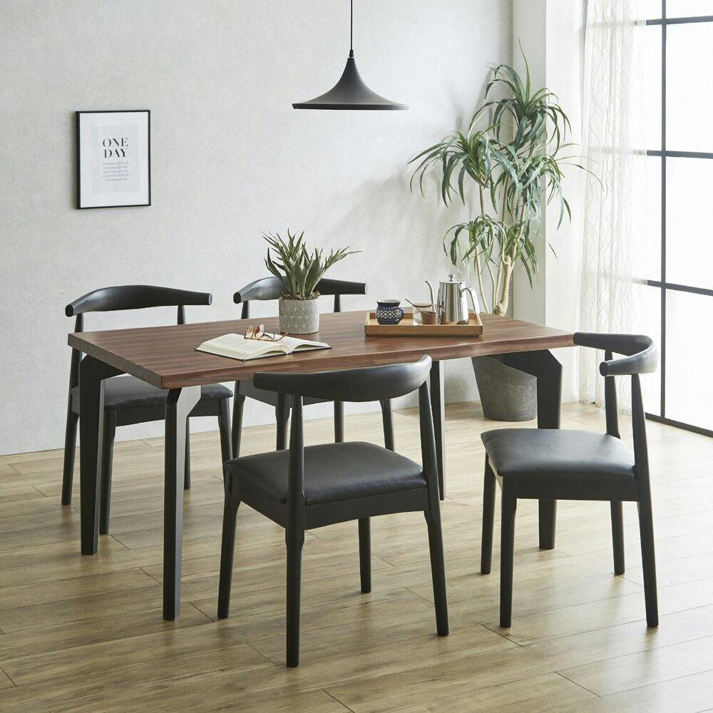 後藤家具物産 アカシアダイニングテーブル ブラウン 140×80 GMA-2302