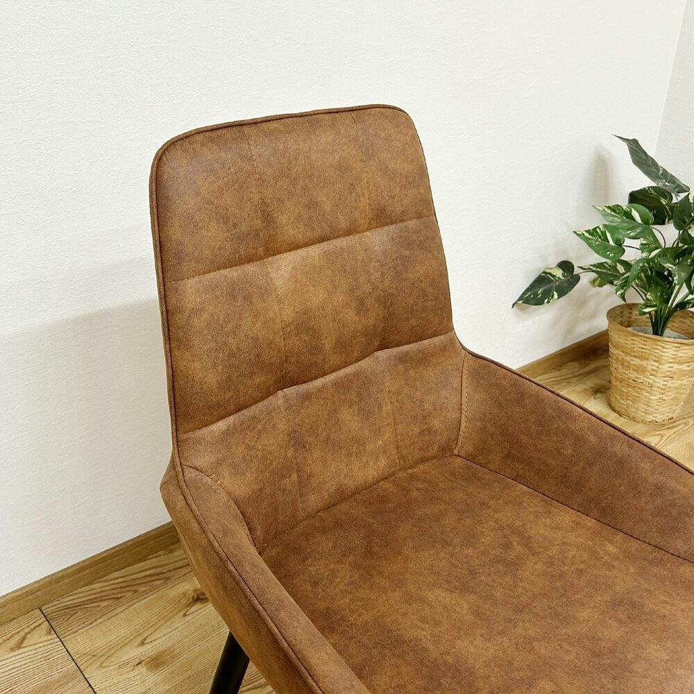 後藤家具物産 ルッカ ダイニングチェアー2脚組 ブラウン 53×53 DC-RKKA