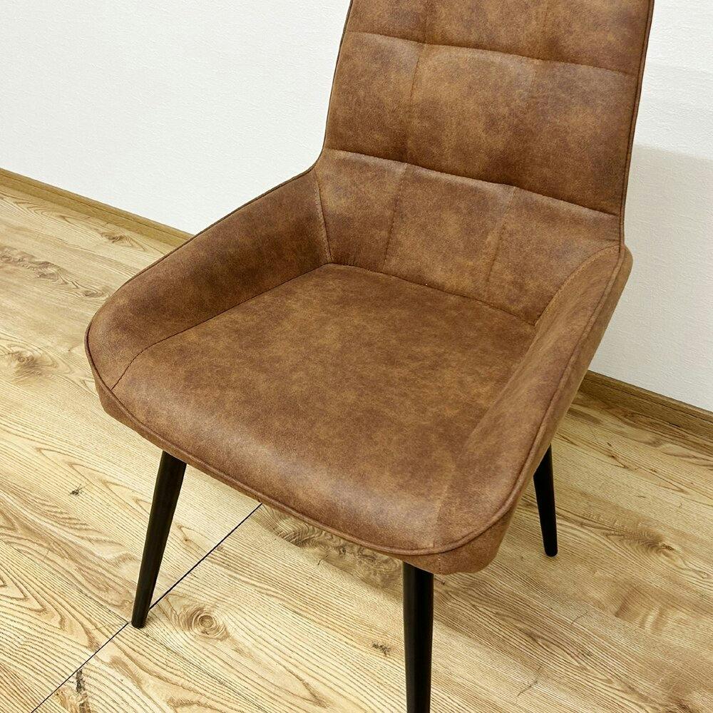 KUMI】カフェチェア/ CRESチェア ブラウン 2脚 ダイニングチェア2脚