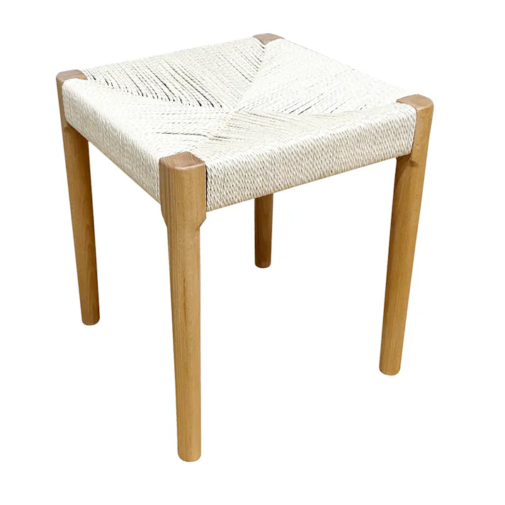 後藤家具物産 スタッキングスツール ノルディック 丸脚 1脚入 NA 丸脚 ナチュラル 撥水加工 積み重ね ペーパーコード 北欧 職人 手編み SST-NDK-MARU-1-NA 4570133303485 【別送品】