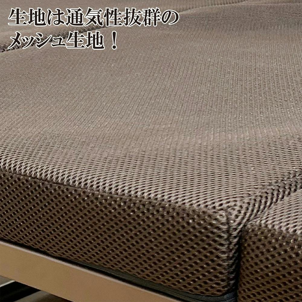 後藤家具物産 インダス 折り畳みベッド ブラウン 90×198×41 PB-IDS