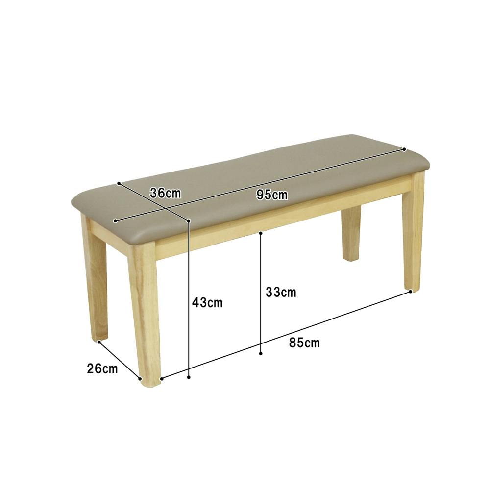 後藤家具物産 エレンダイニングベンチ ダイニングベンチ ナチュラル 90
