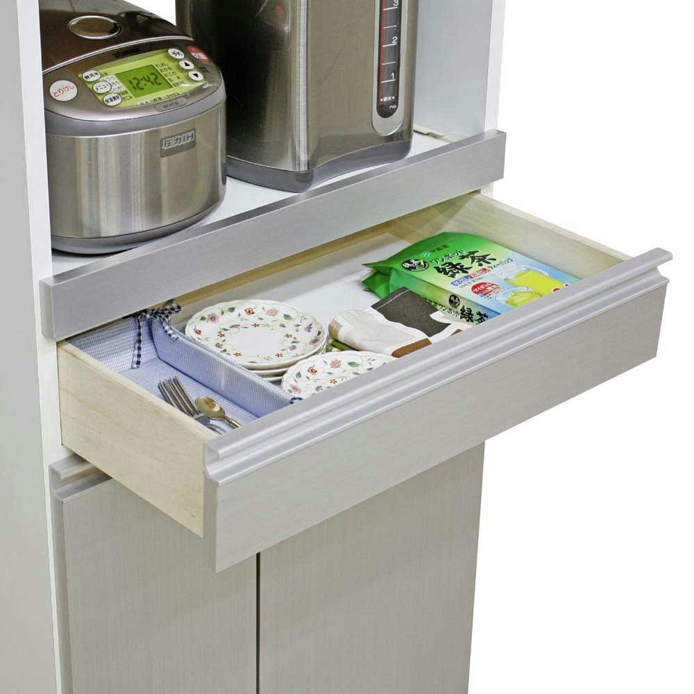 後藤家具物産 パートナー1型米びつ付きレンジ台 レンジ台