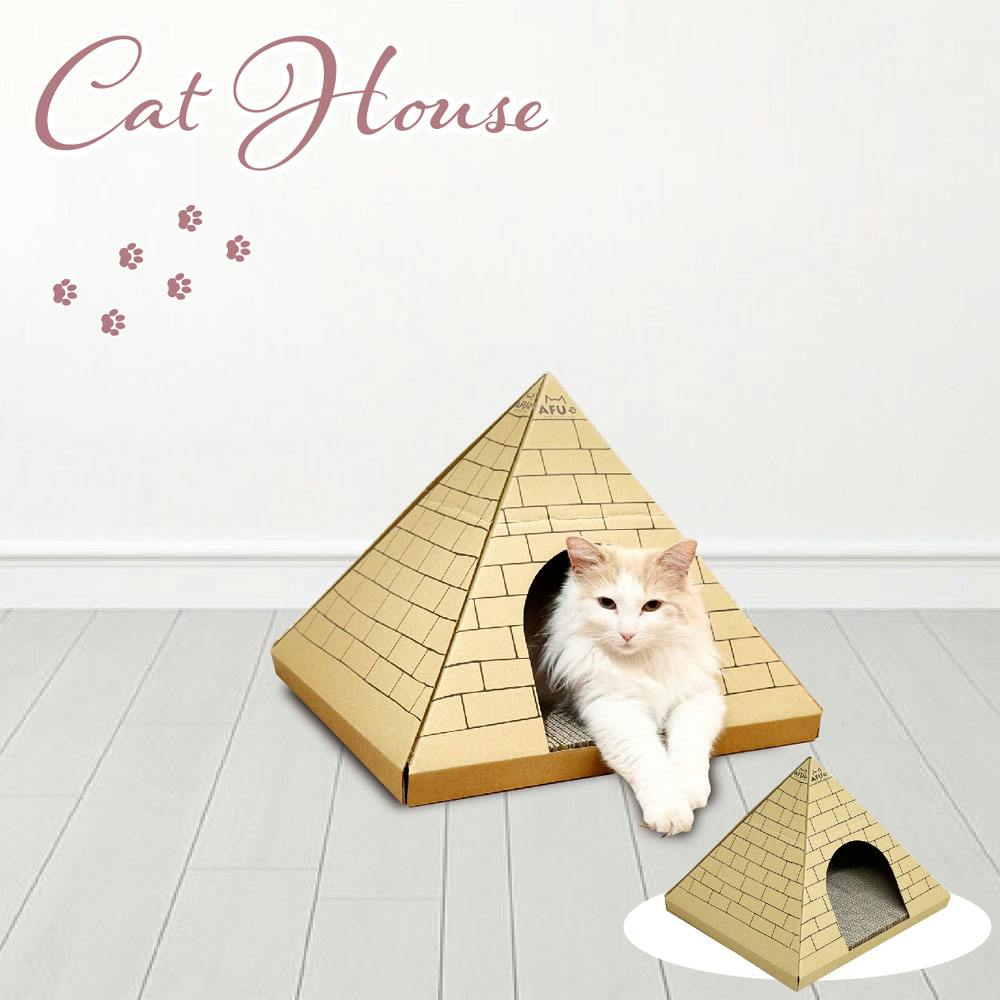 後藤家具物産 キャットハウス 爪とぎ付きキャットハウス 44×41×36 CAT