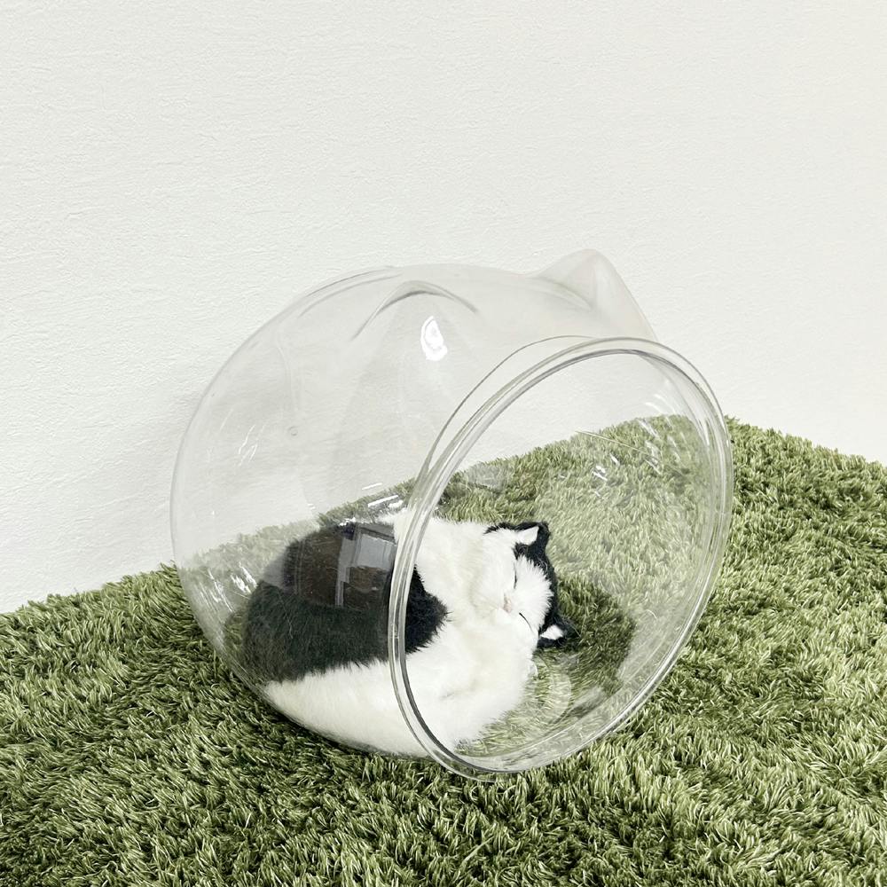 後藤家具物産 猫ear 猫ベッド クリア 27×30×30 CAT-NEKOEAR 猫玩具