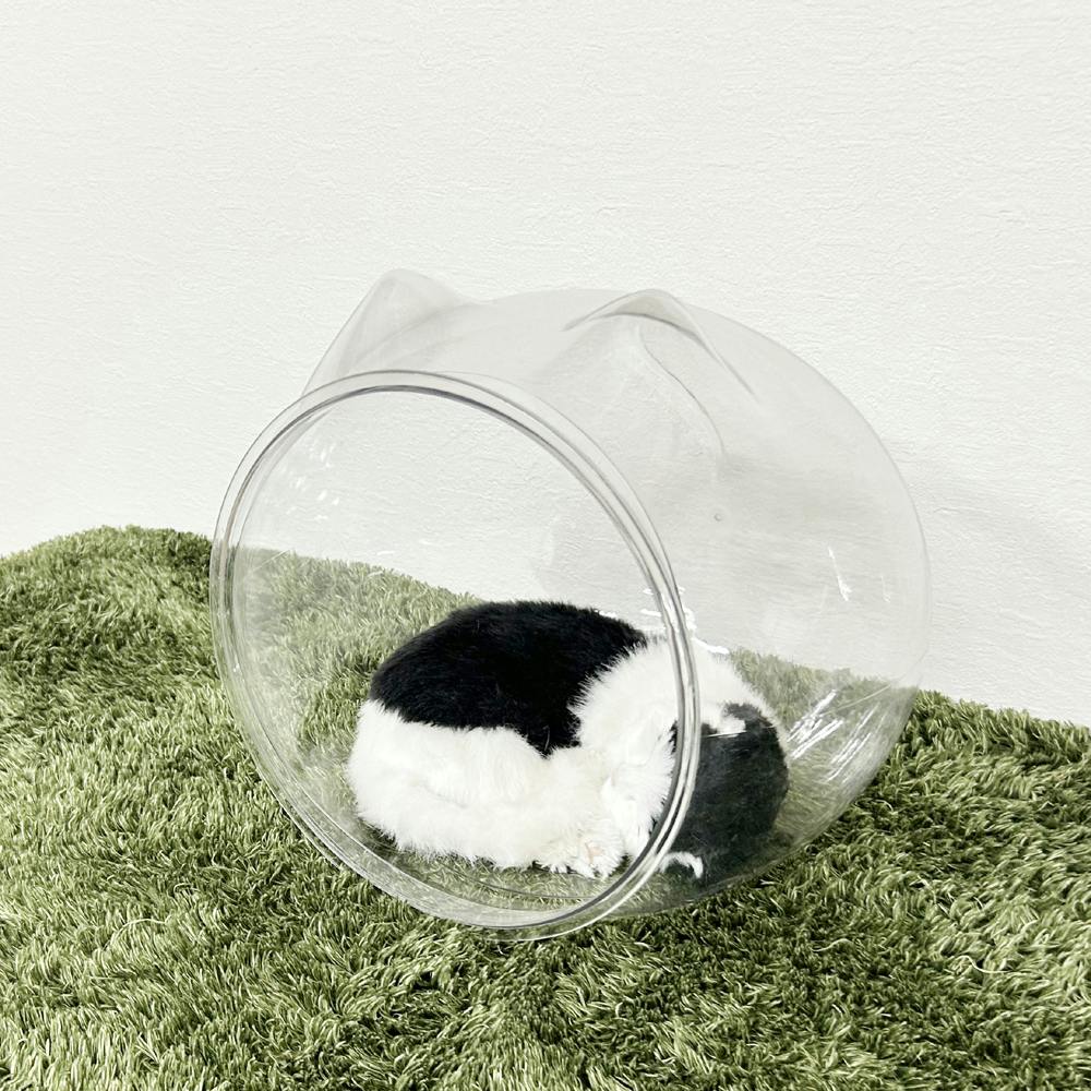 後藤家具物産 猫ear 猫ベッド クリア 27×30×30 CAT-NEKOEAR 猫玩具