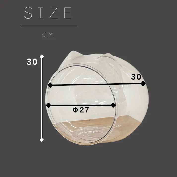 後藤家具物産 猫ear 猫ベッド クリア 27×30×30 CAT-NEKOEAR 猫玩具 スケルトン 4570133304147【別送品】