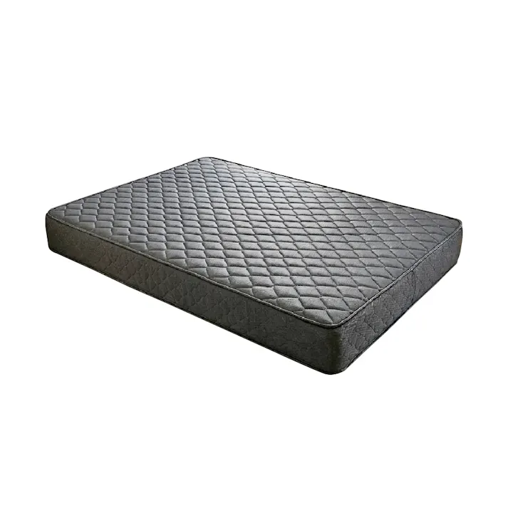 圧縮ポケットコイルマットレス かため極み ダブル D グレー 1400×1950×230 ハードタイプ 厚手 竹炭入り 消臭 抗菌 防臭 楽々搬入 高反発 腰痛対策 体圧分散 通気性 新生活【別送品】