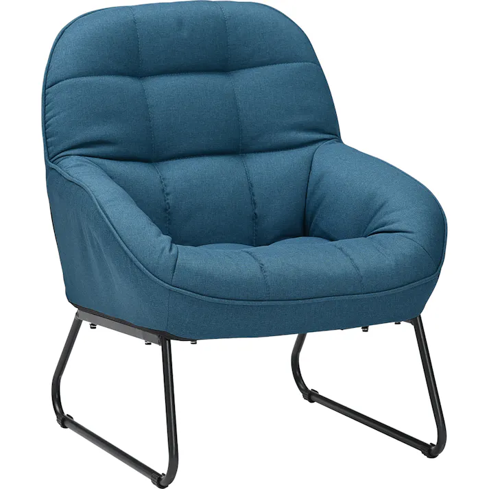 タマリビング 1Pソファ マルモ BU ブルー(50004362) サイズ:(65×77×83)座面高40cm 4990552133294【別送品】