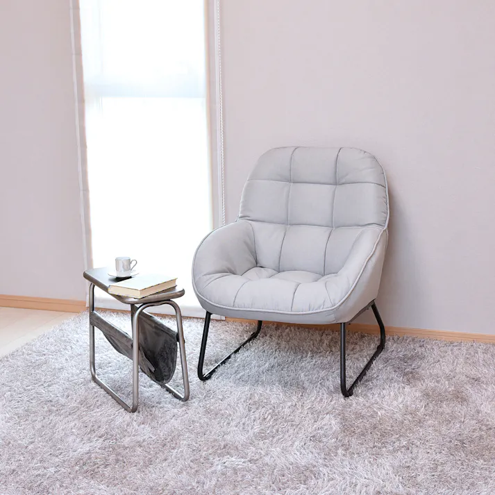 タマリビング 1Pソファ マルモ BU ブルー(50004362) サイズ:(65×77×83)座面高40cm 4990552133294【別送品】