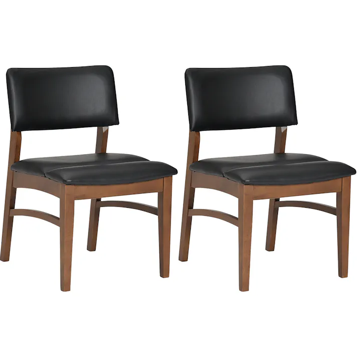 タマリビング ダイニングチェア ブライト WAL 2脚入 ウォールナット(50004805) サイズ:(49×53×75) 4990552134727【別送品】