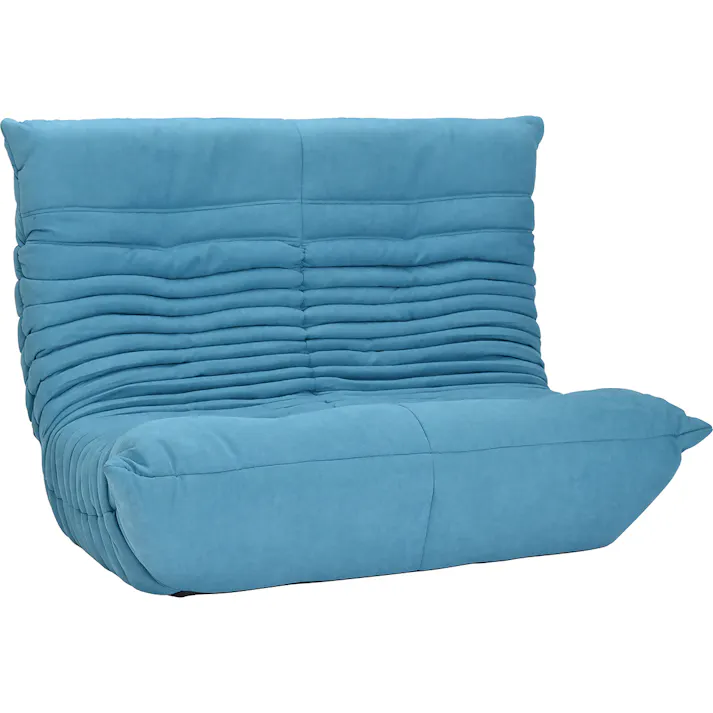 タマリビング 2Pソファ ブルコ BU ブルー(50004882) サイズ:(134×73~98×77~87)座面高34cm 4990552135144【別送品】