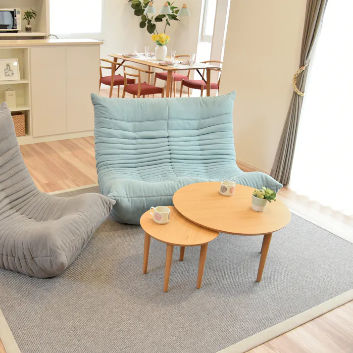 タマリビング 2Pソファ ブルコ BR ブラウン(50004884) サイズ:(134×73~98×77~87)座面高34cm 4990552135151【別送品】