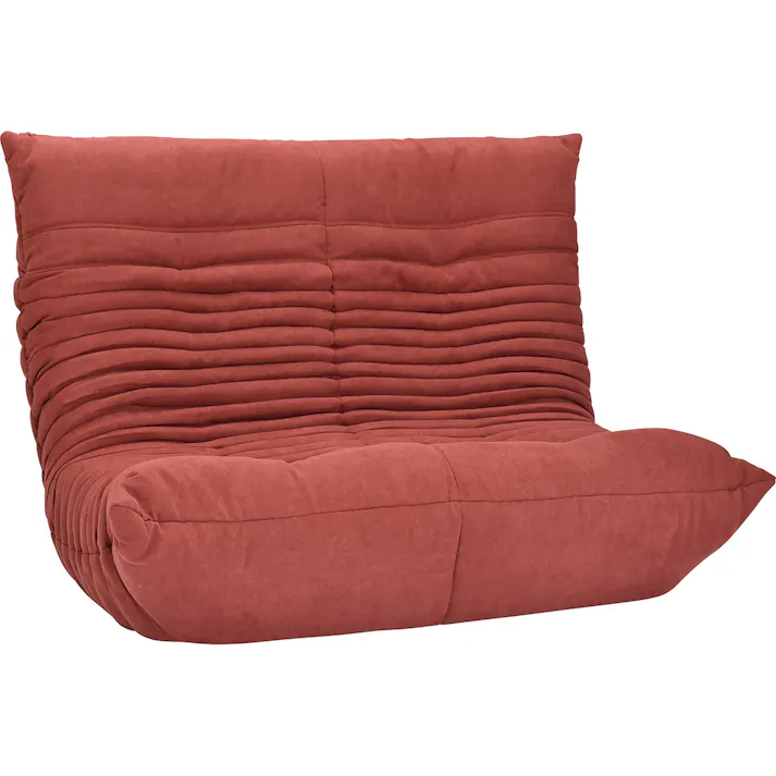 タマリビング 2Pソファ ブルコ RE レッド(50004881) サイズ:(134×73~98×77~87)座面高34cm 4990552135175【別送品】