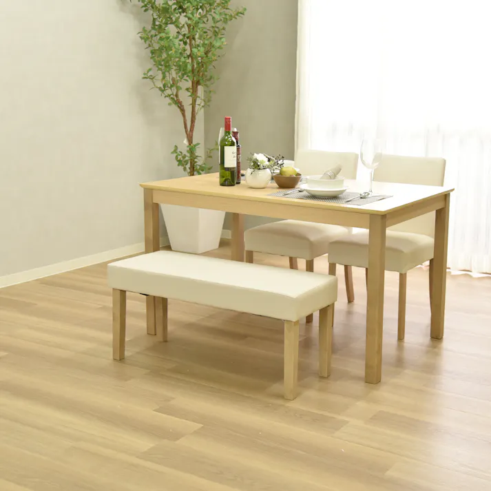 タマリビング ダイニングベンチ マイキー90 NA ナチュラル(50005336) サイズ:(90×35×43) 4990552136912【別送品】