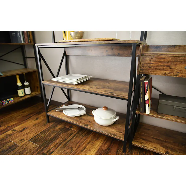 タマリビング フリーラック コンタII9016 CON コンクリート(50005676) サイズ:(90×40.5×164) 4990552138060【別送品】