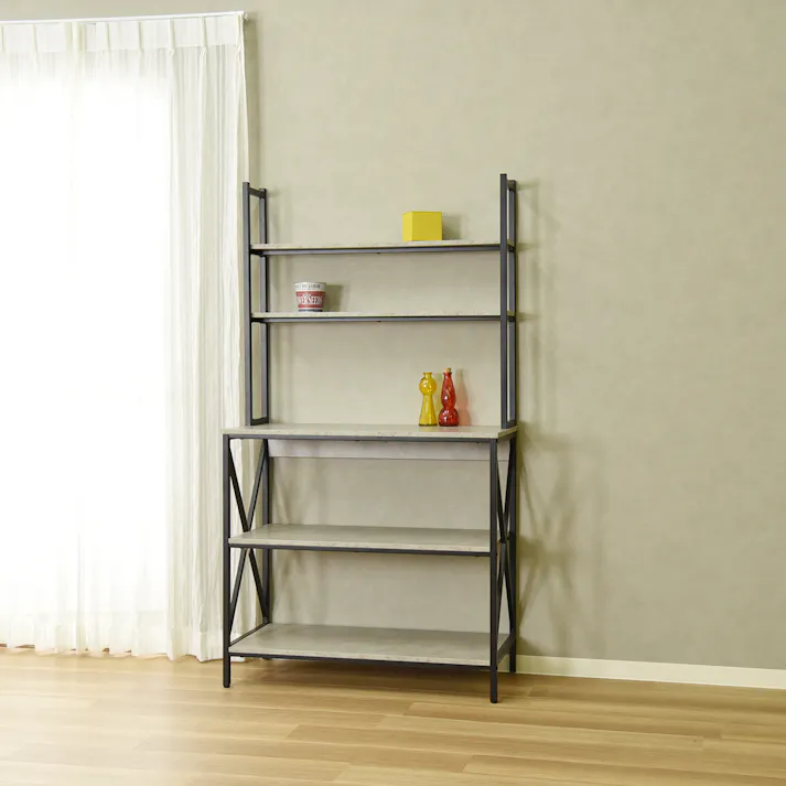 タマリビング フリーラック コンタII9016 CON コンクリート(50005676) サイズ:(90×40.5×164) 4990552138060【別送品】