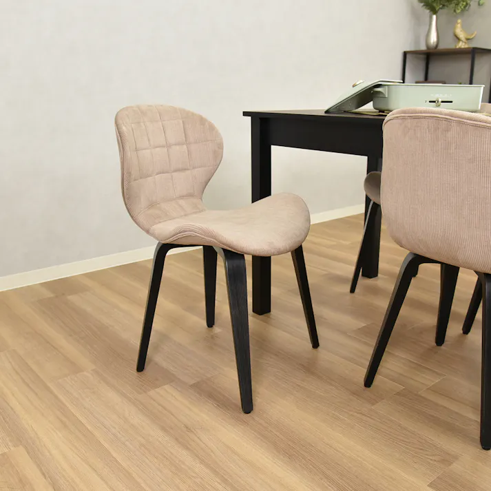 タマリビング ダイニングチェア シオンドラード BE 2脚入 ベージュ(50001017) サイズ:(46×52×76.5)座面高44cm 4990552138114【別送品】