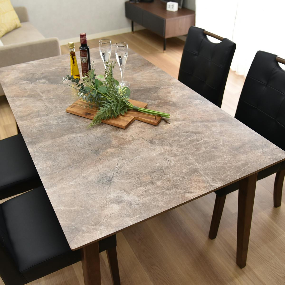 タマリビング ダイニングテーブル ローズストーン BR ブラウン