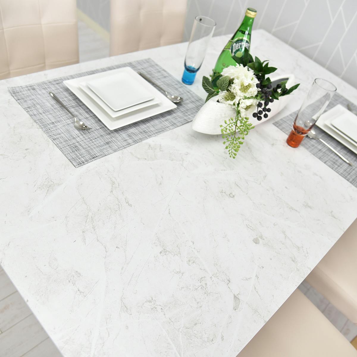 タマリビング ダイニングテーブル ローズストーン WH ホワイト