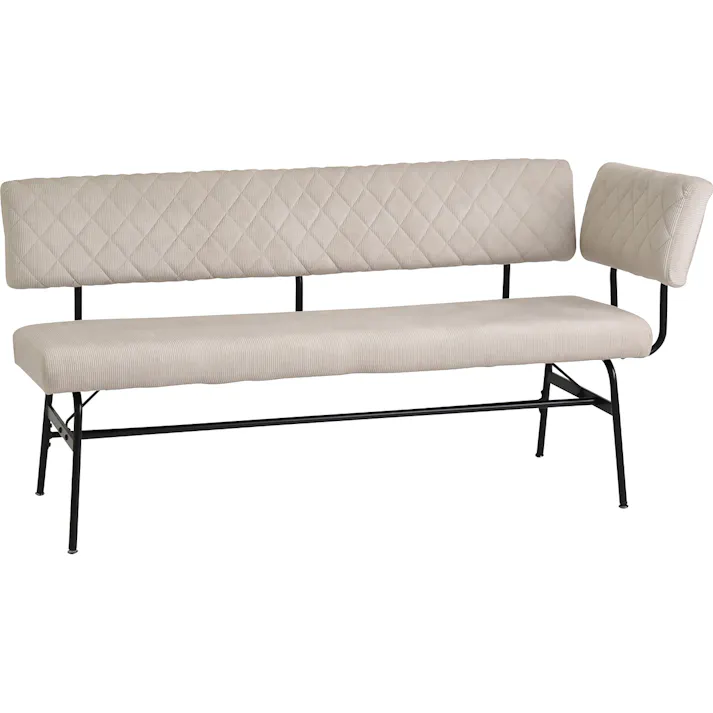 タマリビング 2Pベンチ スミレ140肘有 BE ベージュ(50006245) サイズ:(149×55×74)座面高44cm 4990552139470【別送品】