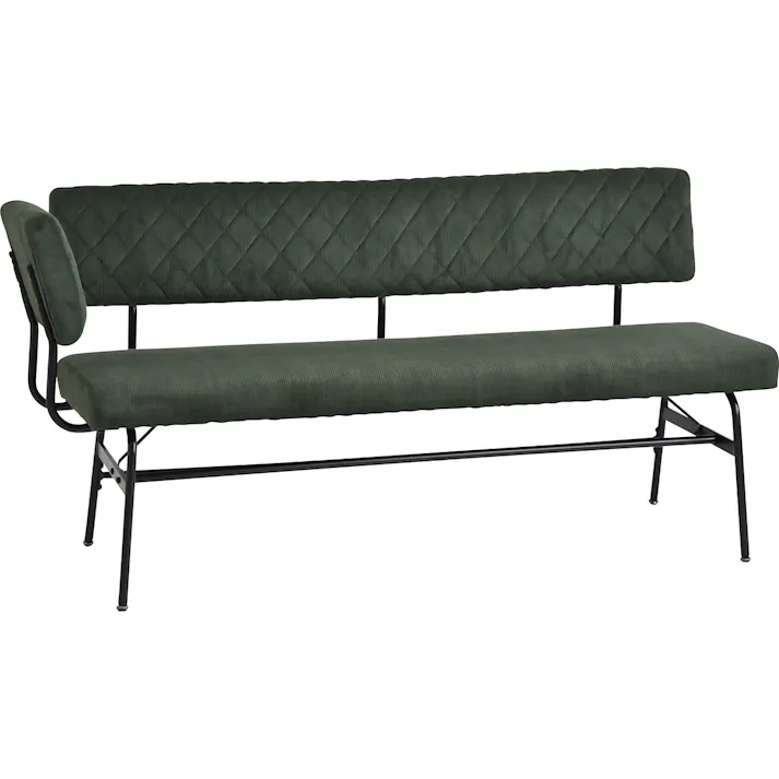 タマリビング 2Pベンチ スミレ140肘有 GN グリーン(50006246) サイズ:(149×55×74)座面高44cm 4990552139487【別送品】