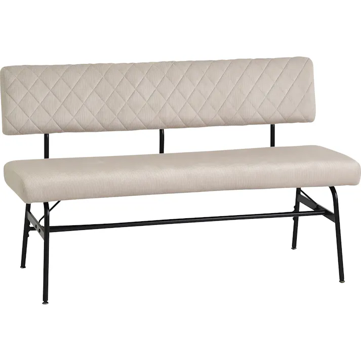 タマリビング 2Pベンチ スミレ120肘無 BE ベージュ(50006241) サイズ:(120×55×74)座面高44cm 4990552139494【別送品】