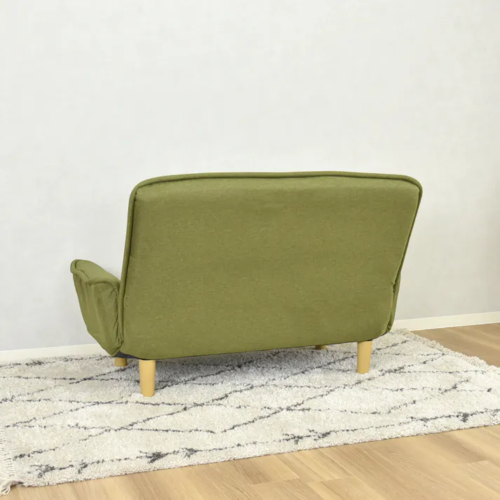 タマリビング カウチソファ ナッツ GN グリーン(50001097) サイズ:(130~174×70~90×80~88) 4990552139678【別送品】